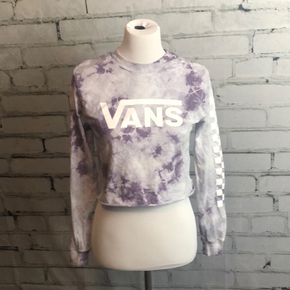 Vans Off The Wall long sleeve tie dye top!